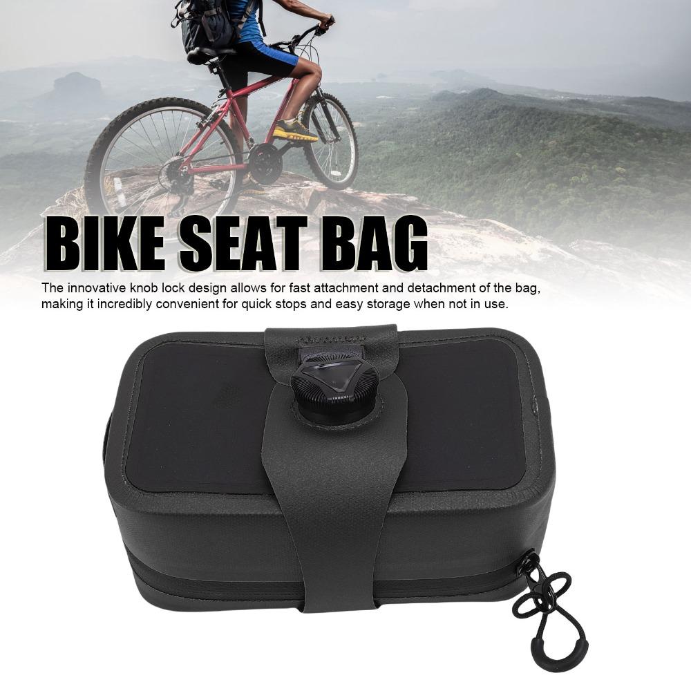 0.6L Capacity Bike Seat Bag Rotary Buckle Cycling Seat Bag Bike Pack Under Seat  Road Bike Riding