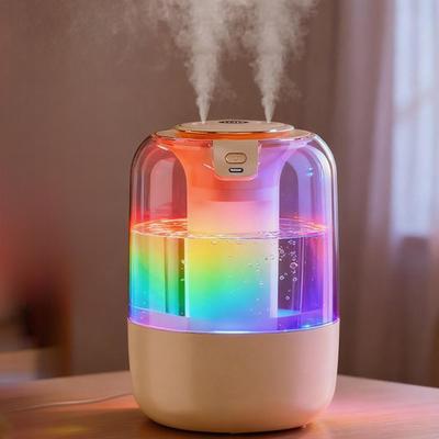 Bedroom Humidifier With Night Light Quiet Humidifier For Baby With Adjustable Mist Level For Living Room Large Room Baby Nursery