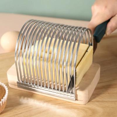 Tăiător de pâine prăjită de bucătărie multifuncțională Cut de brânză Tăiător de cartofi pentru legume și fructe Instrument de copt din oțel inoxidabil de calitate alimentară