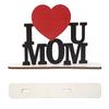 Mother's Day Creative Gifts Decor Love Letters Wooden Ornaments Best Mom Letters Hollowed Out Desktop Ornaments Handicrafts