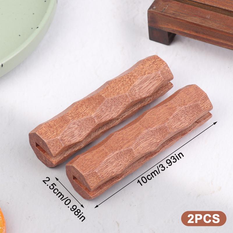 2 Buc. Sapele Pan Mâner Izolat Anti Opărire Tigaie Grill Mâner Izolat Rezistent la Căldură Pentru Vase de Gătit Cratită Soteat Grătar