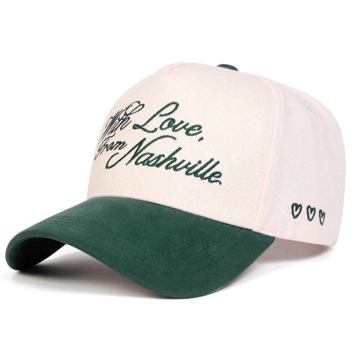 

Unisex With Love Letter Embroidery Baseball Caps Spring Autumn Outdoor Adjustable Casual Hats Sunscreen Hat Sports Cap