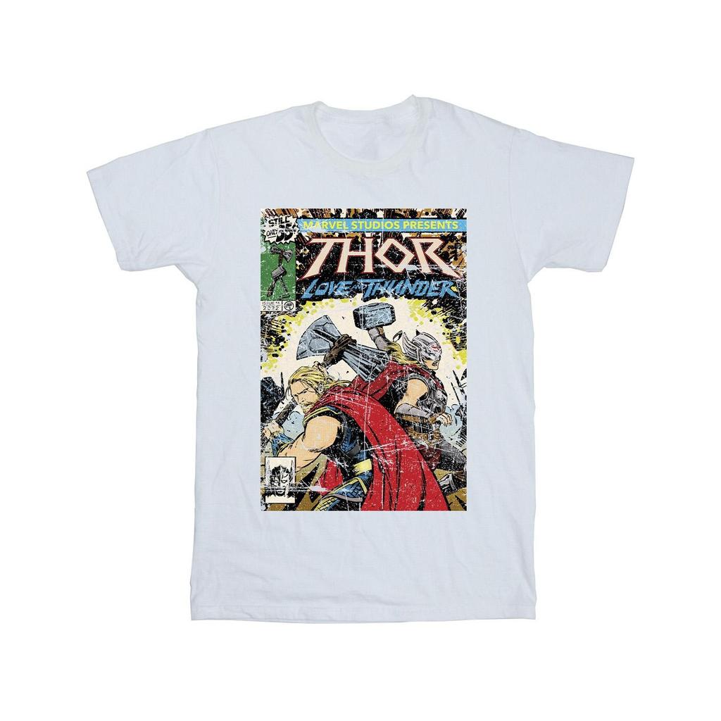 Marvel Herren Thor Love And Thunder Vintage Poster T-Shirt