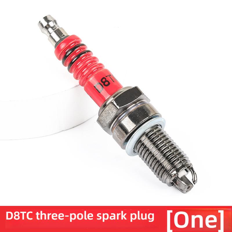 1/2 PZ 10/12 mm Diametro Filetto Candela Racing D8TC A7TC Candela Moto ad Alte Prestazioni a 3 Elettrodi per Honda Yamaha