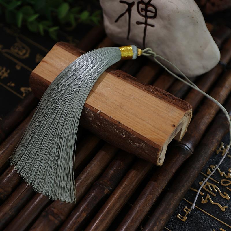 Tassel 13Cm Double Pull Circle Around Gold Thread Tassel, Polyester Tassel Ears, Fan Pendant Pendant Tassel Accessories, Tassel