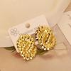 European American Trendy Cross-Border Punk Cold Wind Stainless Steel Earrings Geometric Irregular Drop Fashion Jewelry