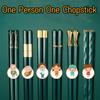 5/6/8Pair High Temperature Resistant Household One Person One Chopstick Meal Sharing Alloy Chopsticks