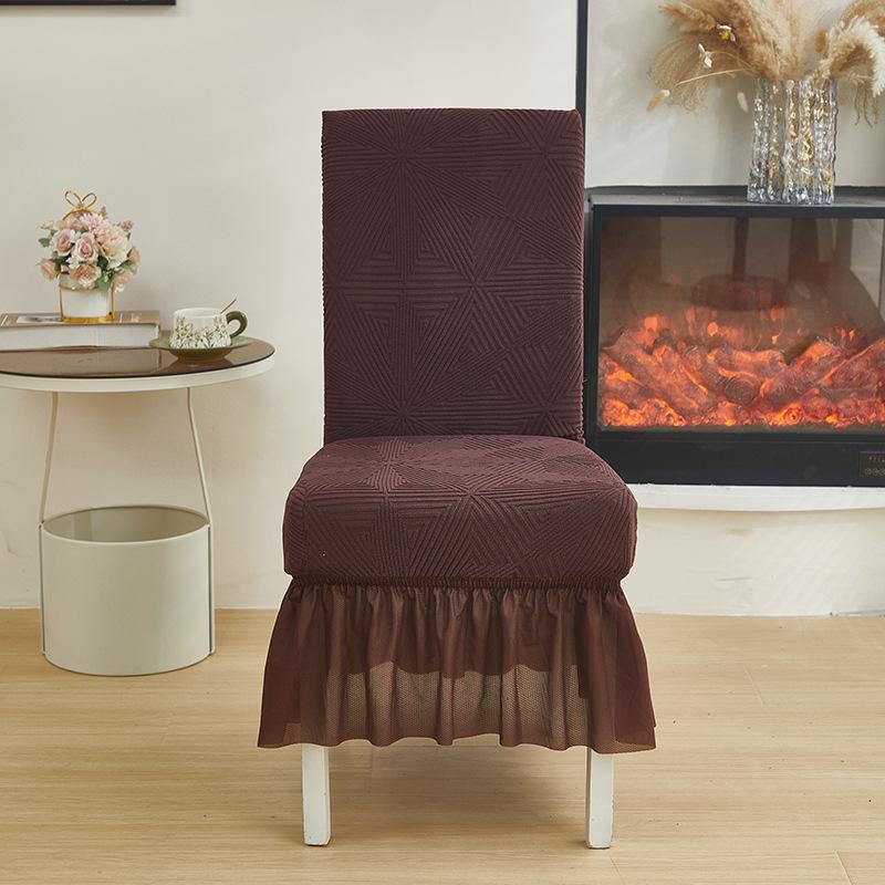 Thickened Elastic Chair Cover Skirt Integrated Stool Dust Cover Hotel Restaurant Universal In All Seasons