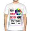 Tencen Custom T-Shirt Personalised Design Your Own Text Image Logo Photo 2 Side All Over Print Back Neon