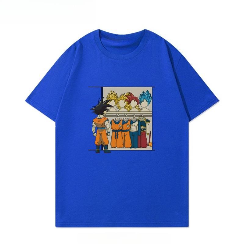 Dragon Ball 2026 Summer 100 Cotton Master Roshi Printed Son Goku Fitness Tshirt Vintage Harajuku Neutral Kids Tshirt Top Y2k