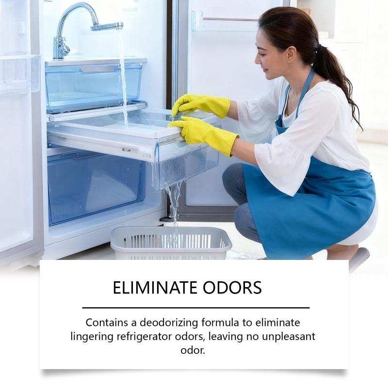 Refrigerator Cleaner - Multi-Functional Household Cleaner For Odor Elimination, Stain Removal & Refrigerator Care