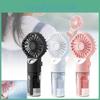 Portable Handheld Mist Fan Usb Rechargeable Mini Fan For Students Outdoor Gift
