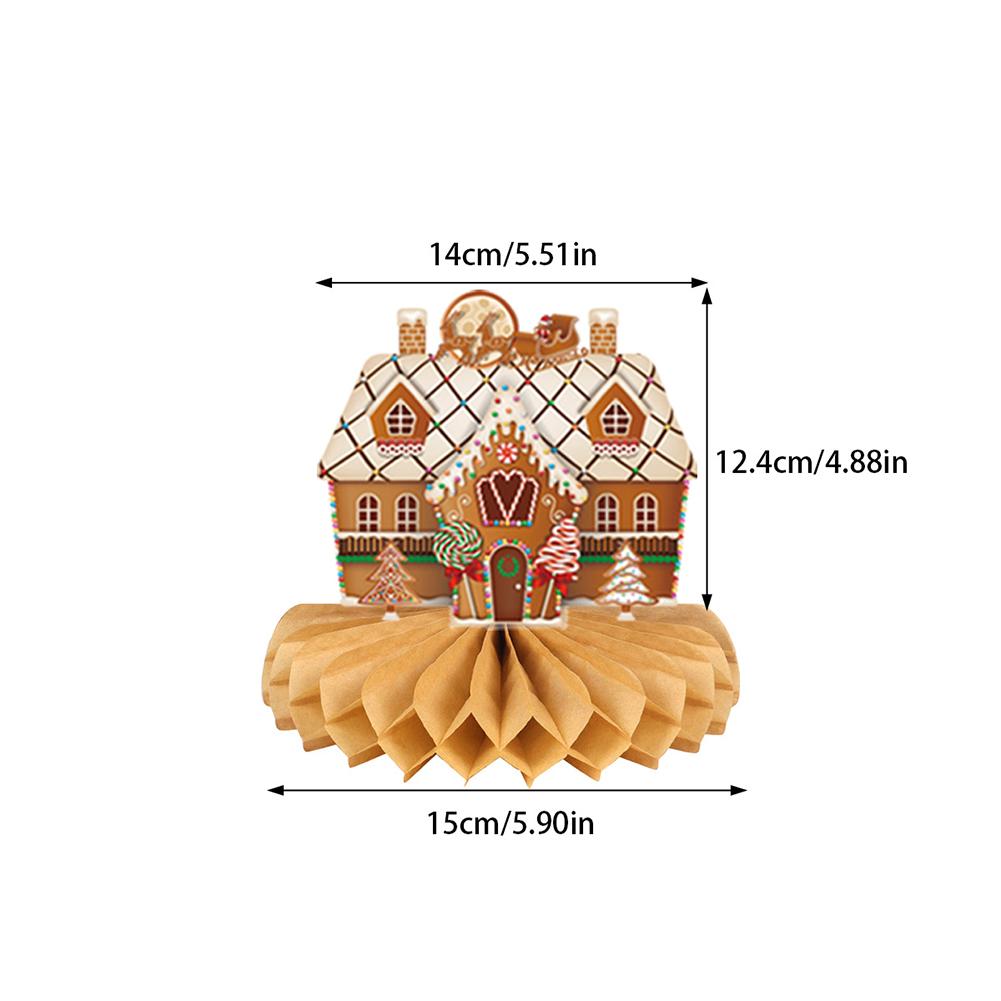 9 Stück Weihnachten Bienenwaben Tischdekorationen Mit Weihnachtsmann Schneemann Rentier Design Für Weihnachtsfeier Gastgeschenke Tischdekorationen