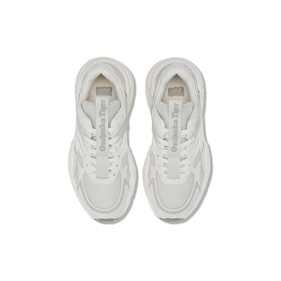 Onitsuka Tiger Fabric Leather Synthetic Leather Thick Sole Versatile Shock Absorbing Wear Resistant Low Top Casual Shoes 1183C184-020