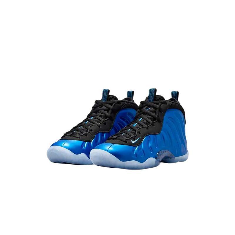 Nike Little Posite One Wear-Resistant Low-Top Children's Basketball Shoes Blue Teenagers Sneakers FV5365-400