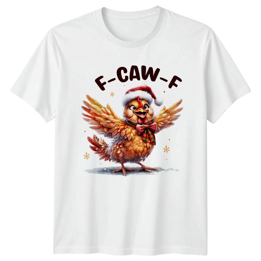 FCawF Christmas Chicken Holidays Unisex Graphic Tee S