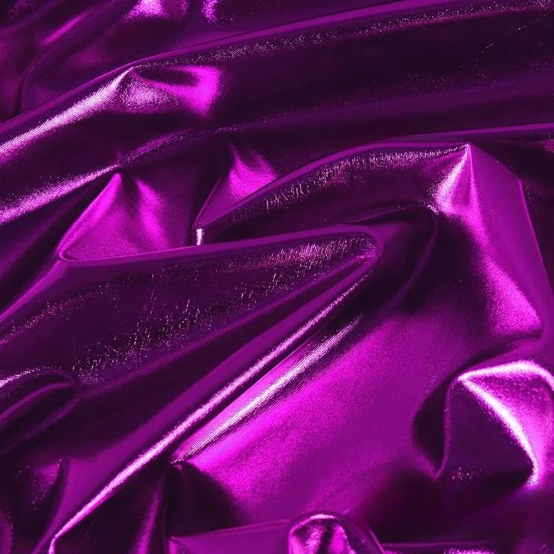 

100x150 см Высокоэластичная Глянцевая Спандекс Стрейч Бронзовая Ткань Для Свадебного Украшения Сценические Ткани Для Одежды 100x150cm