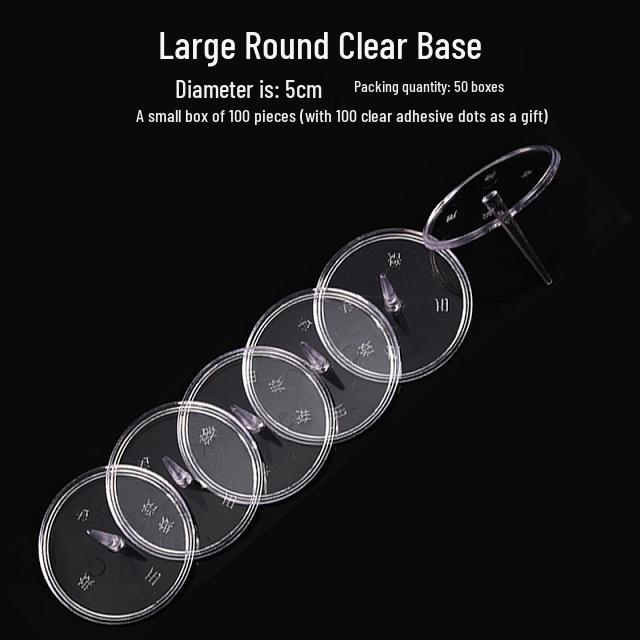 100 Clear Plastic Figurine Stabilizer Inserts for Cake Decorations