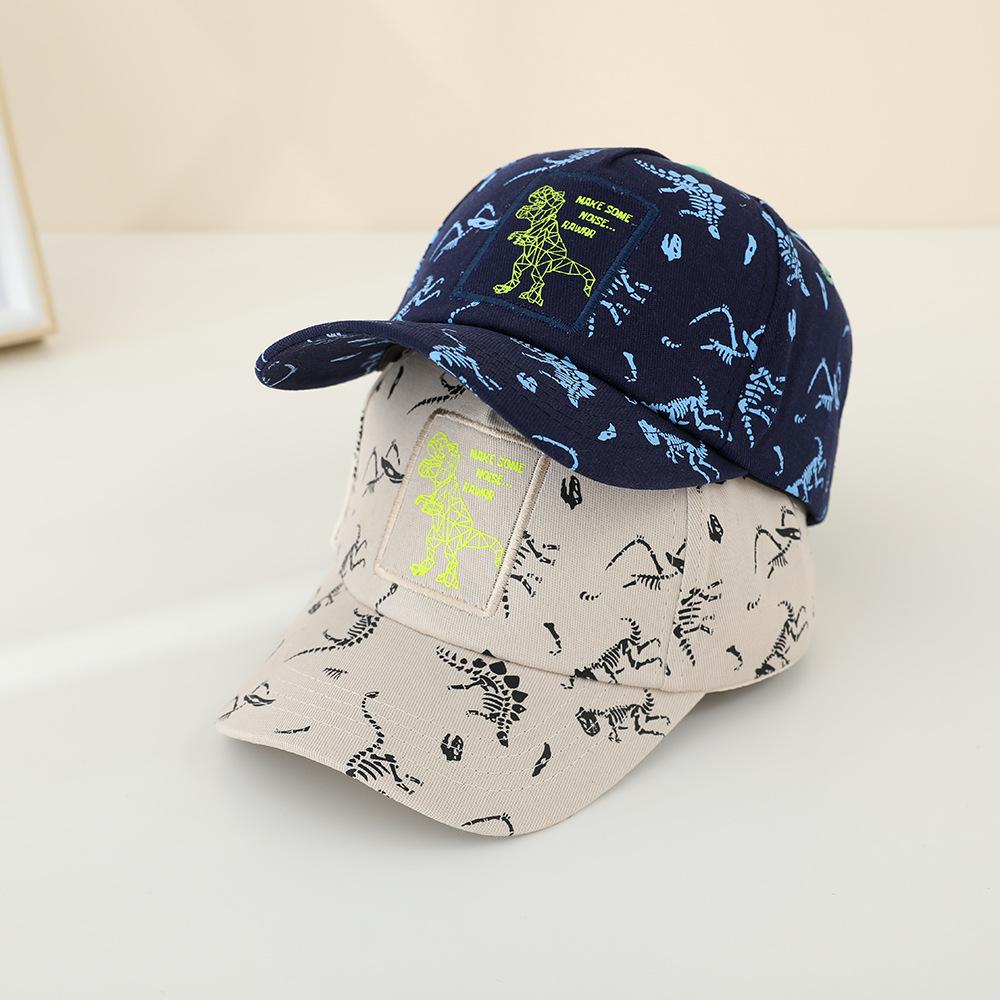 JYL TS DIY Dinosaur Kids Cap Cartoon Sun Protection Hat Cotton