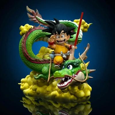 Figura de Anime Dragon Ball de 15 cm Goku y Figura de Dragón Figuras de Acción de PVC Modelo de Colección Juguetes Regalos