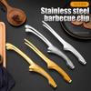 Koreanischer Stil Edelstahl Spitz Grillfleischzange Lebensmittelzange Gebackenes Brot Zange Hotel Restaurant Steakzange