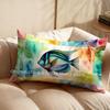 2D Colorful Bird Watercolor Pillowcase Suitable For Sofa Bedroom Car Pillow Cover Cushion Rectangular Back Cushion