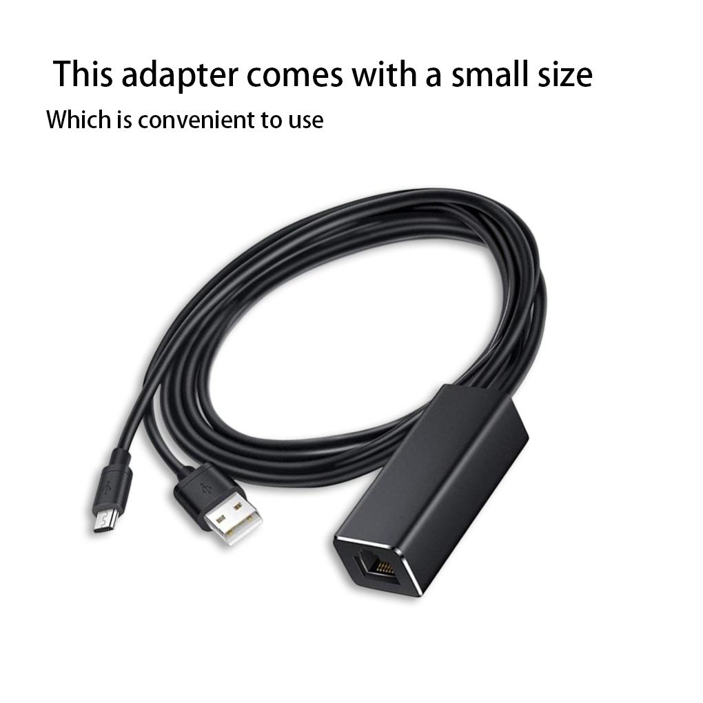 USB Ethernet Adapter Connecting Accessories Professional Television Fitting Stable Network Connector Converter Equipment