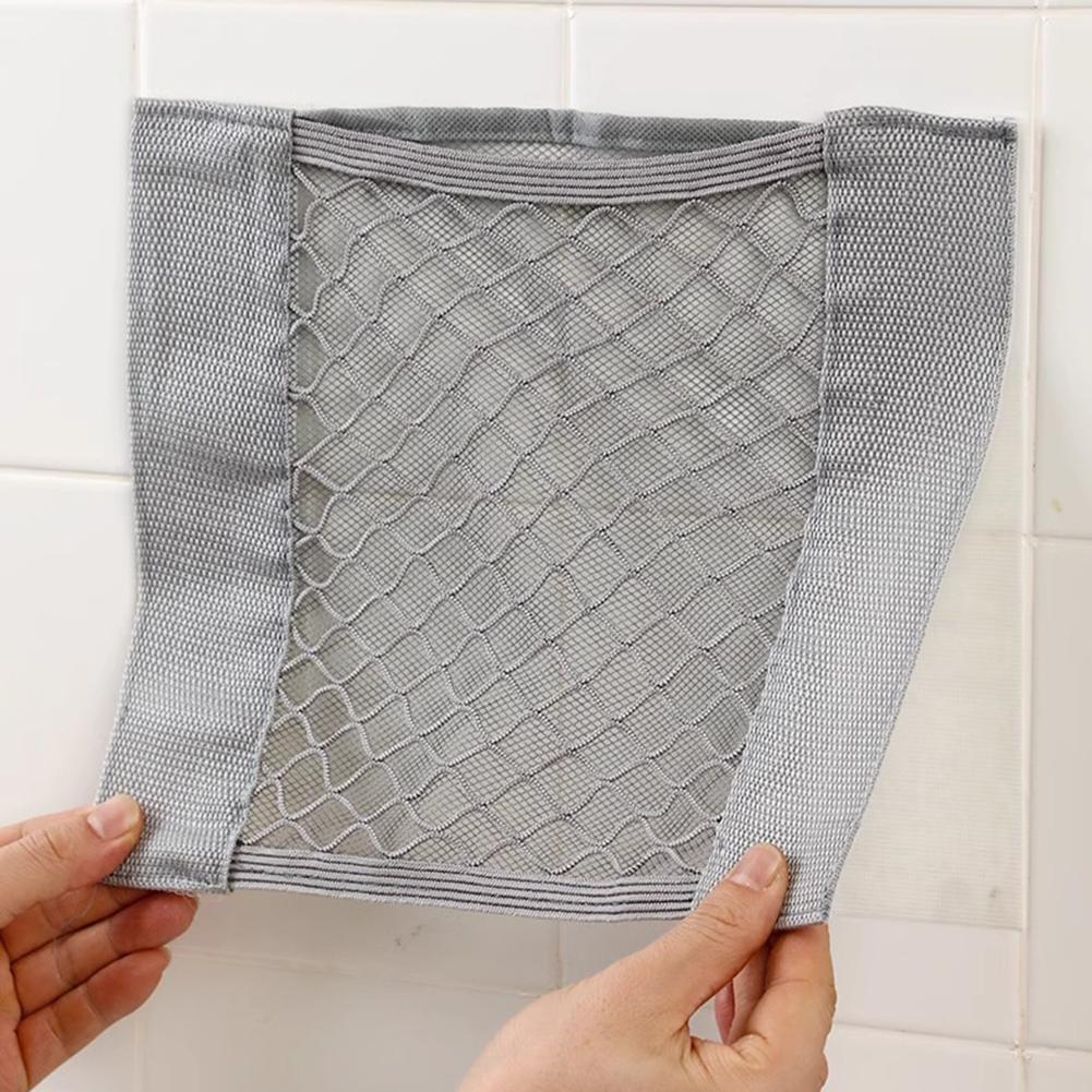 Breathable Mesh Storage Bag Large Capacity Wall-Mounted Garbage Storage Bag Hanging Storage Mesh Bag For Kitchen Cabinet Door