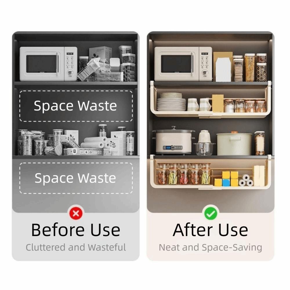 Large Capacity Under Cabinet Storage Rack Carbon Steel Spice Holder Cabinet