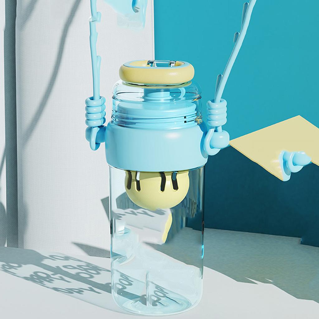 Draagbare Dubbele Drinkbeker voor Vrouwen, Buitensporten, Fitness, Plastic Waterfles voor Sportschool, Reizen