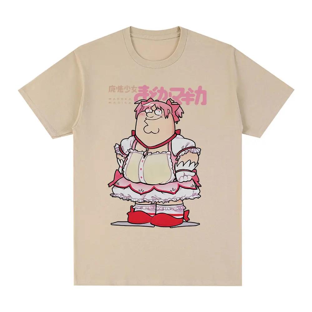 Grappig Magisch Meisje Klassiek T-shirt Puella Magi Madoka Magica Anime T-shirt Dames Humoristisch Los T-shirt