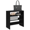 VidaXL Schuhregale 2 Stück stapelbar Schwarze Eiche 60x30x30,5 cm