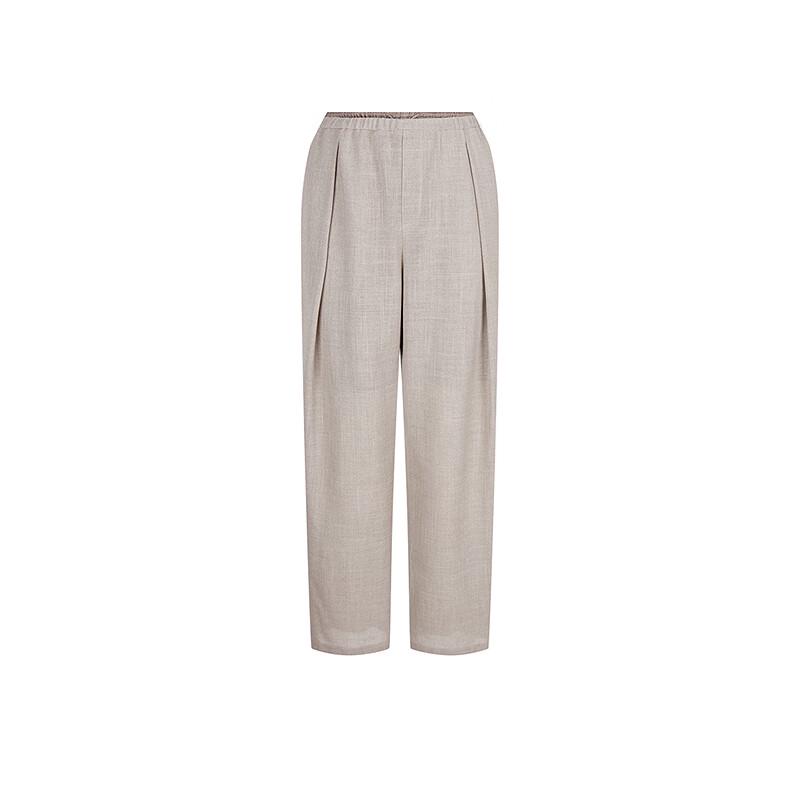 LESS 2025 Summer Loose Straight Commuter Trousers