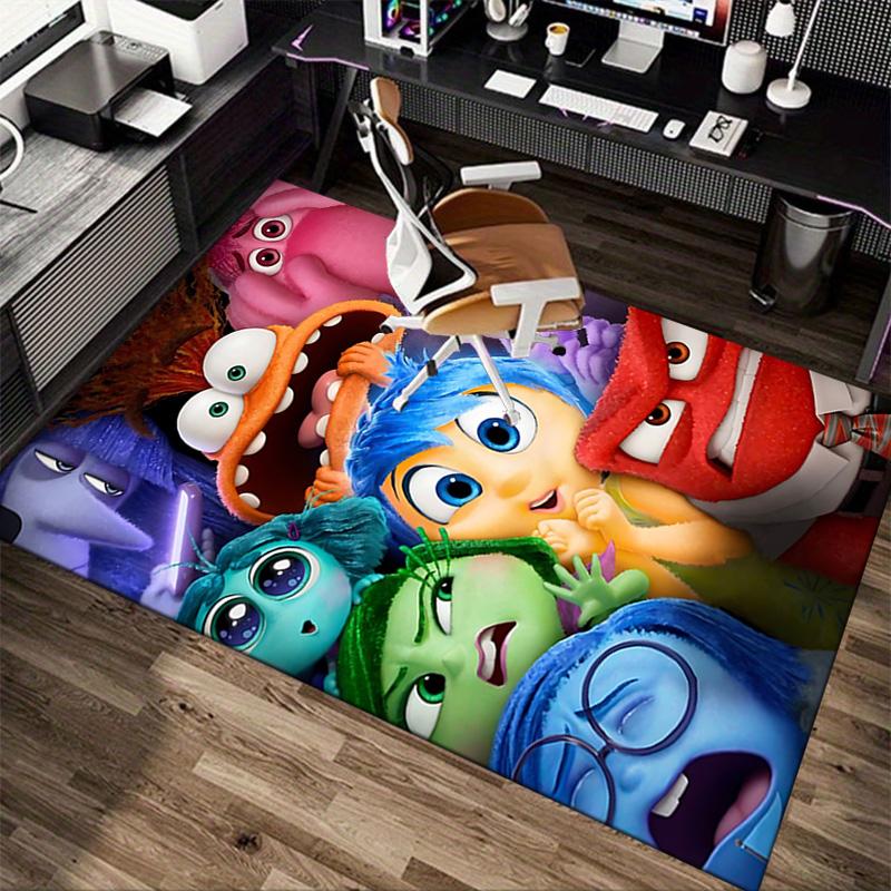 Inside Out Emotions Adventure Carpet For Playroom Bedroom Living Room Sofa Home Decorkids Game Area Rug Nonslip Floor Mat