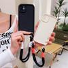 Wrist Strap Soft Phone Case for IPhone 16 15 14 Plus 13 12 11 Pro Max XS X XR Wristband Shockproof Protective Cover