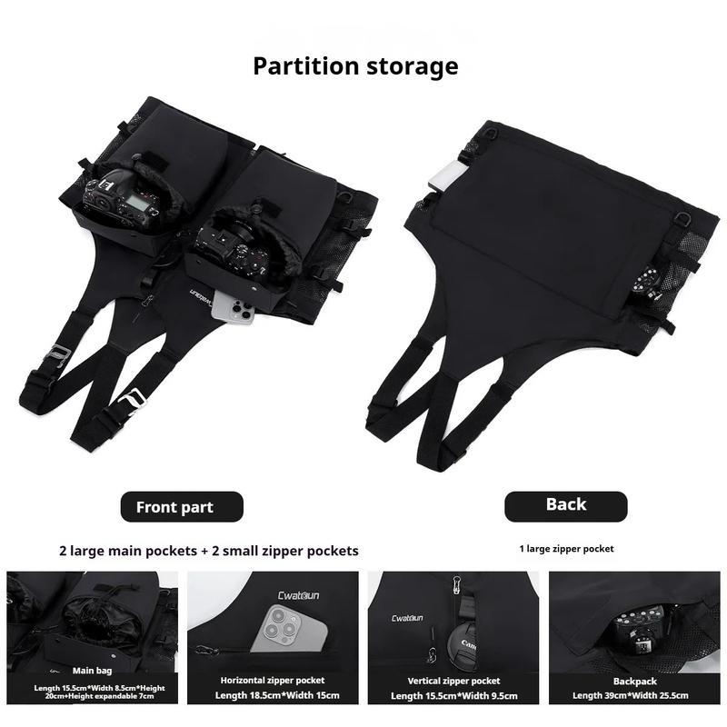 Multi-Functional Photography Vest Outdoor Light And Comfortable Camera Bag Can Store Shoulder Bag Fanny Pack