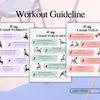 6Pcs Fitness Card Yoga Seated Postures Exercise Charts 30 Day Chair Exercises Plan Poster for Morning Sports Enduring
