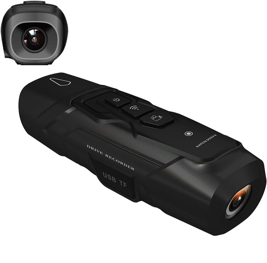 MAXWIN BDVR-A001 Drive Recorder, Motorcycle, Bicycle, 2 Cameras, Front and Rear Simultaneous Recording, WiFi,