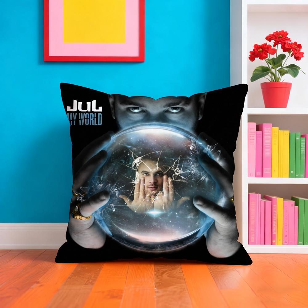 Fashion Jul The Machine Pillow Case Plush Fabric Soft DoubleSided Printed Sofa Warm Winter Home Gift Cushion Cover