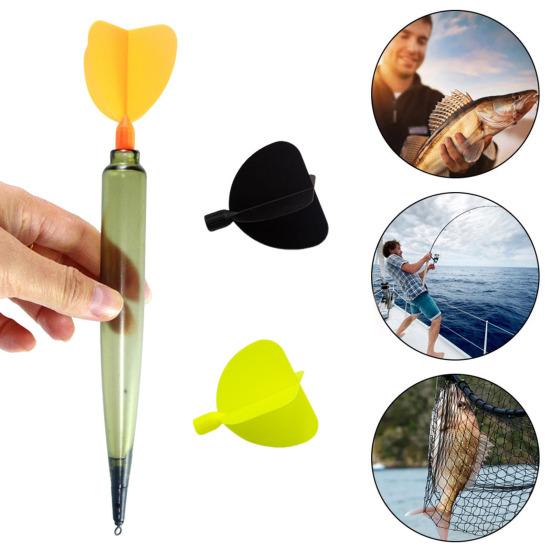 23.5CM/50G Carp Fishing Dart Marker Float with 3 Interchangeable Tails Water Depth Measuring High Visibility Vertical Positioning