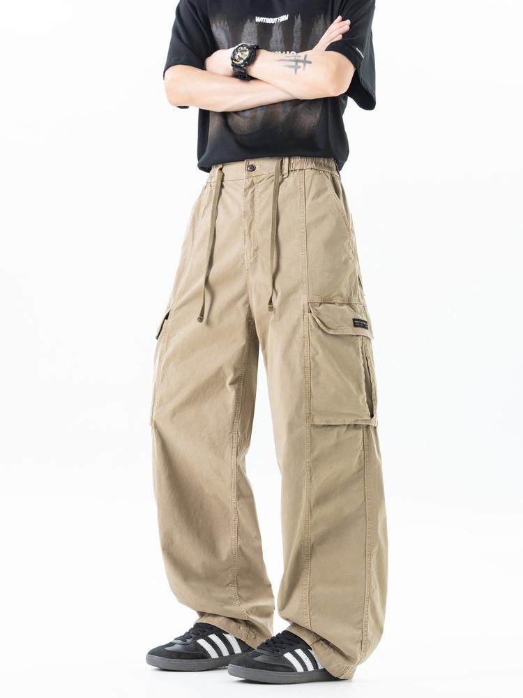 Men's new loose Japanese functional wind casual trendy brand multi-pocket overalls for