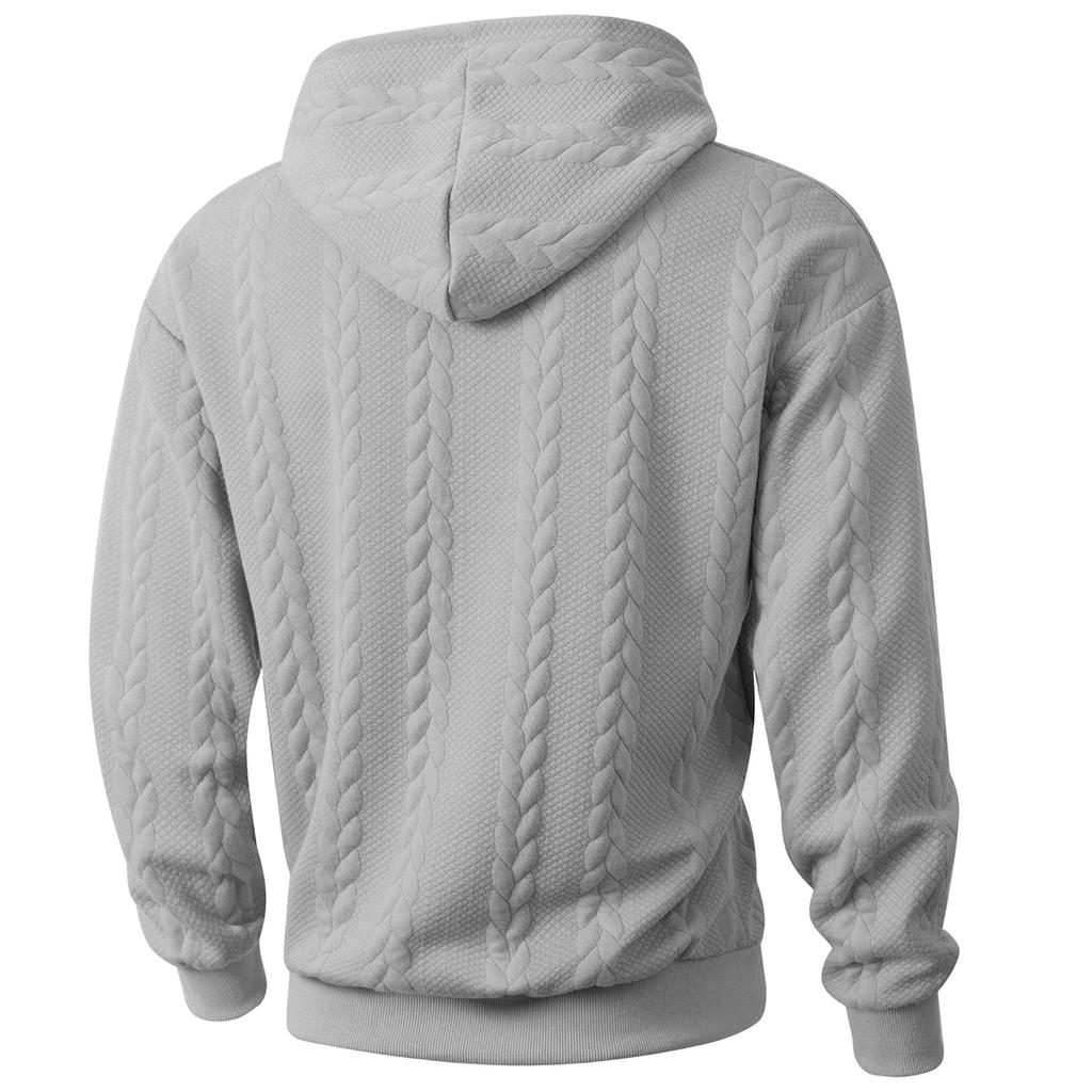 Men's Casual Color Hoodie Long Sleeve Pullover Sweatshirt