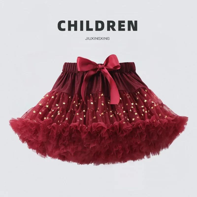 Baby Mädchen Tüllrock Flauschiger Rock Kleinkind Prinzessin Ballett Tanz Tüll Netzrock Kinder Kuchenrock Niedliche Mädchen Kleidung Unterrock Rock