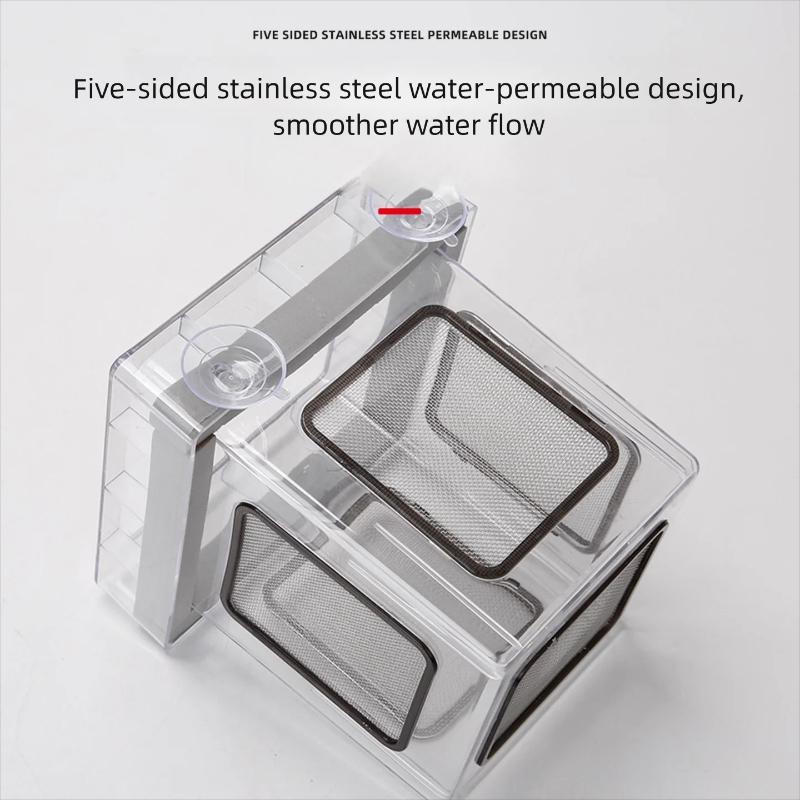 Voonline Aquarium Isolation Box Acrylic Fry Hatching Box High-Transparency Aquatic Feeding Box