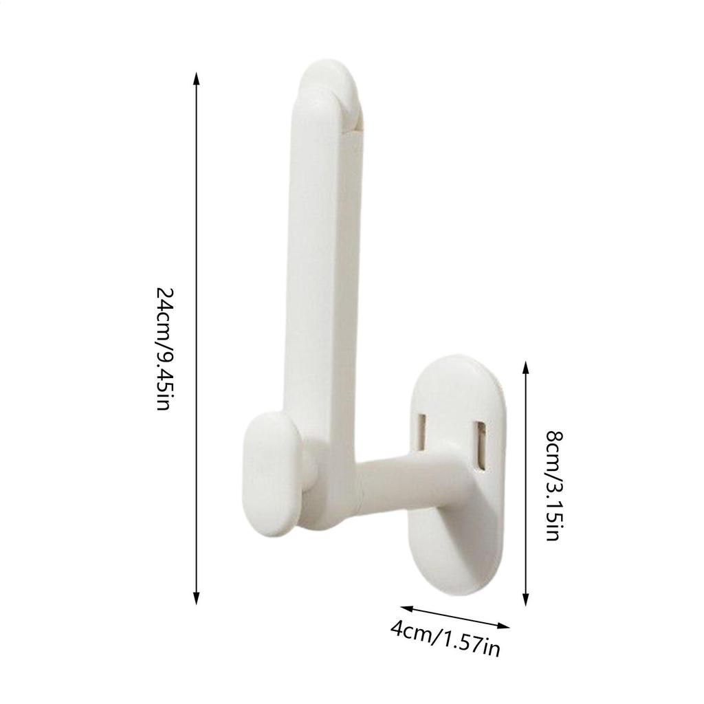 Coat Hook For Wall Telescopic Wall Coat Hook Drape Holdback Window Drape Holder Adhesive No-Drill Storage Hanger For Dorm Rental