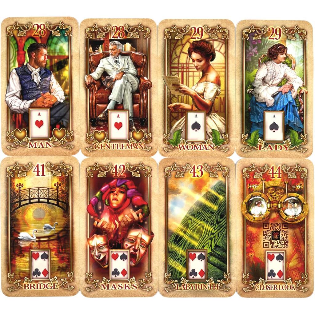 Lenormand Oracle Fortune Telling Lenormand with Japanese Instructions Cards, [Lustrous Cards] [Authentic]