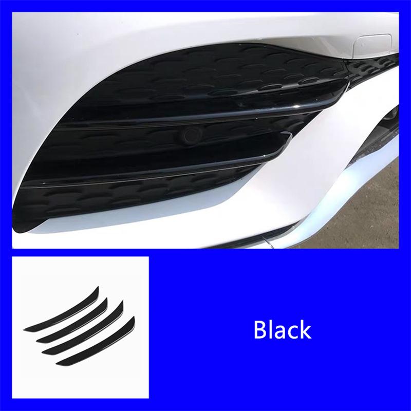Kohlefaserfarbe Auto Nebelscheinwerfer Zierleisten Dekoration für Mercedes Benz GLC X253 Außenlampe modifizierte Aufkleber