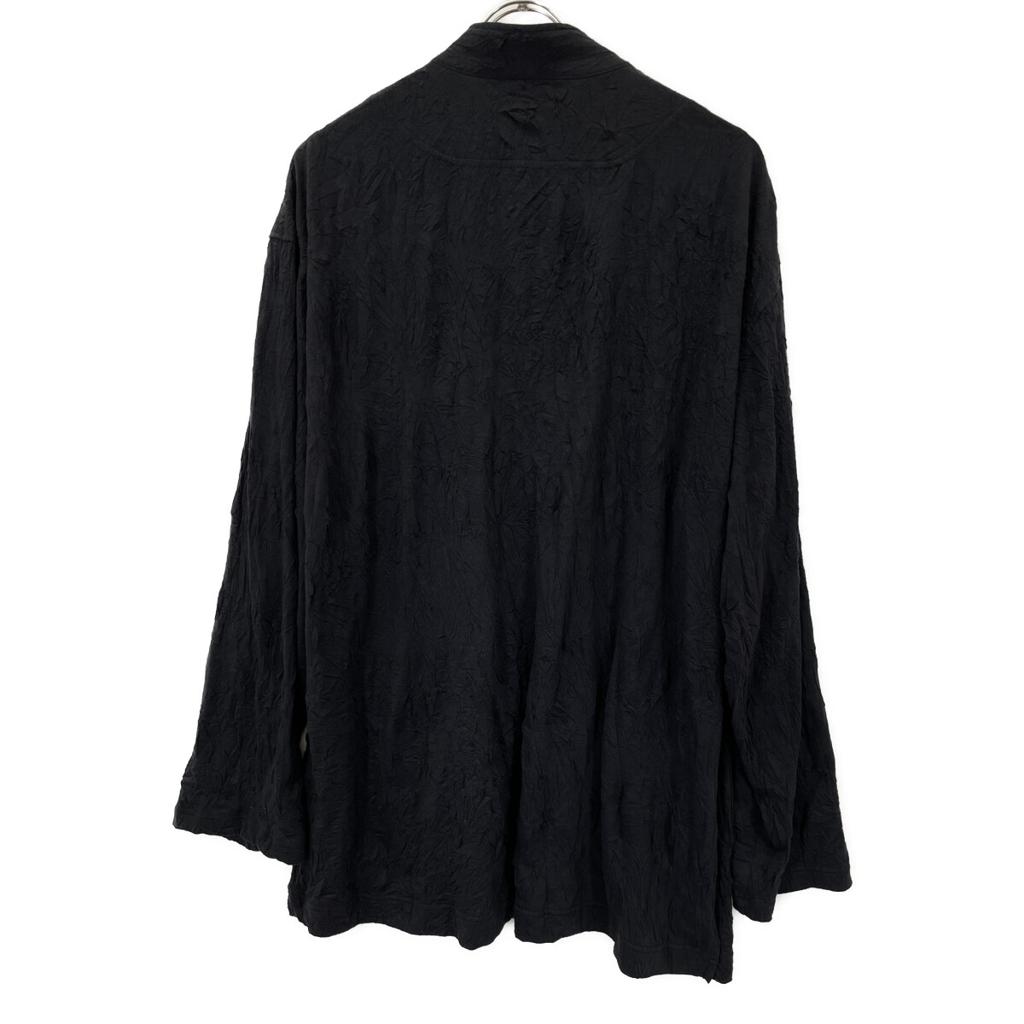 S'YTE 22 Years Black Wrinkles Processing Wrinkled Stand Color Over Cardigan UQ-T06-009 tops 3 blackUsed