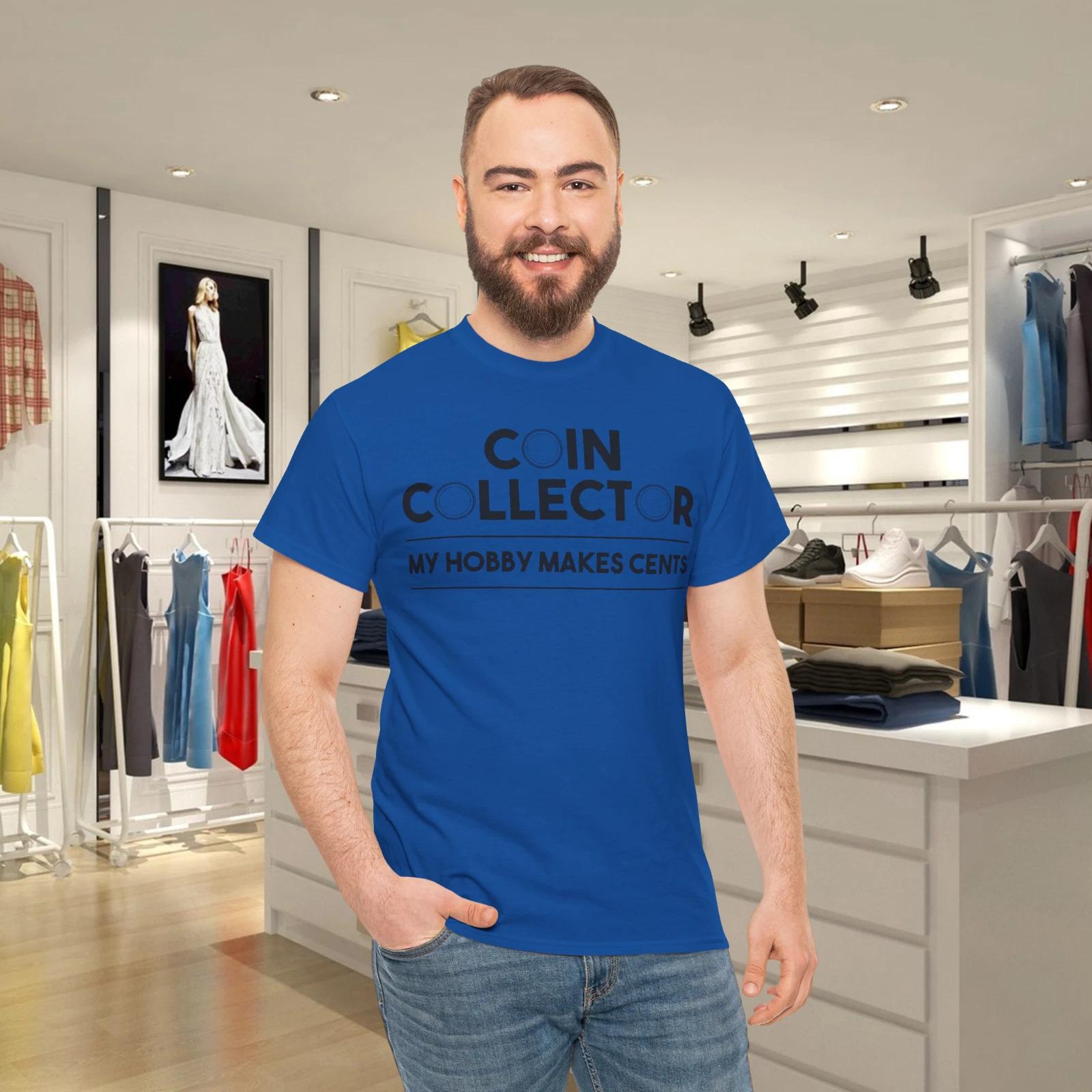 Funny Coin Collector Gift Cool Numismatics Coin Collecting T- Shirt XL