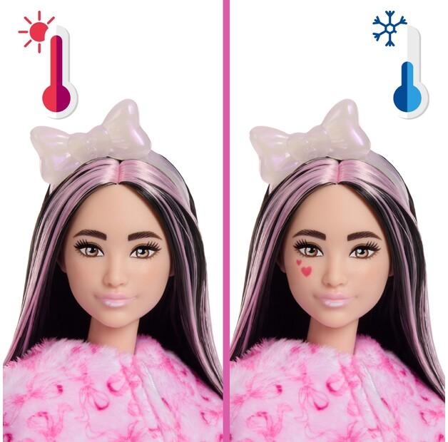 Păpușă Barbie Cutie Reveal Seria Fundițe Dulci – Oiuța Roz JJP66